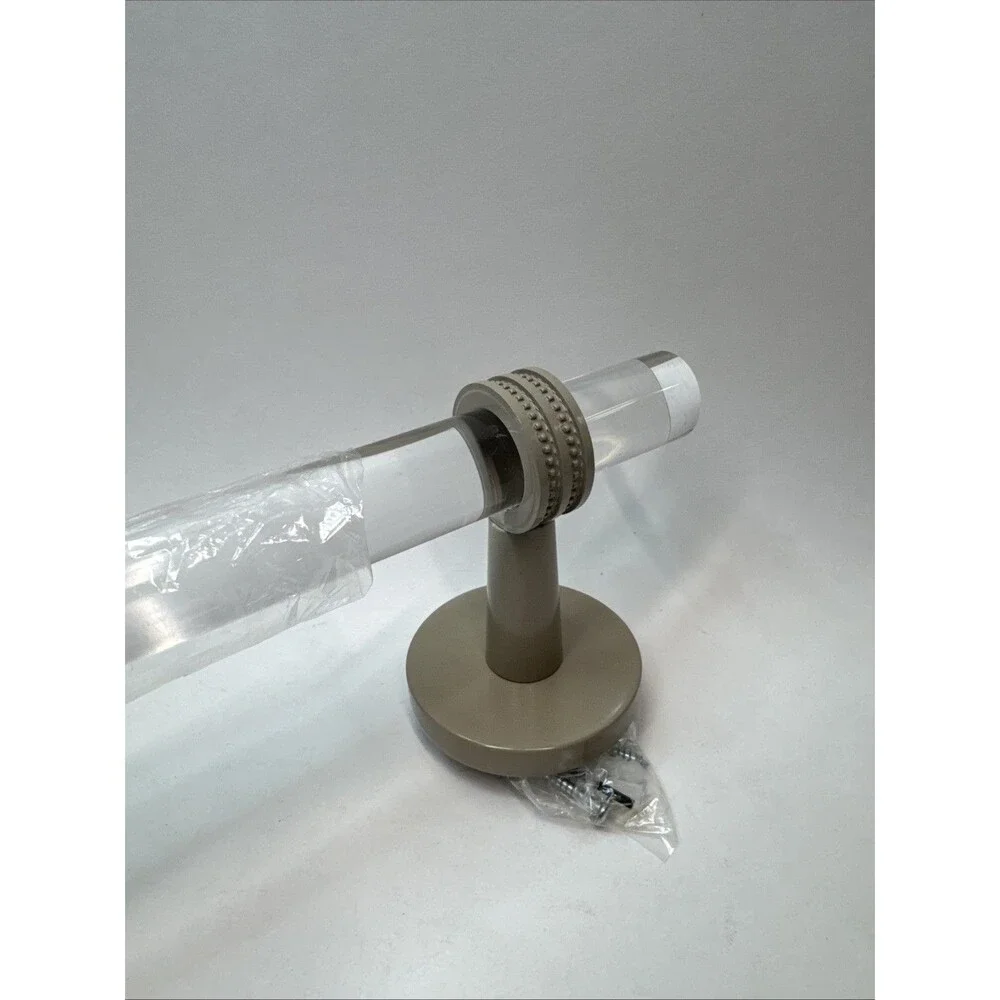 Pacific Beach Shower Door Towel Bar with Grooved Accents 30 Inch Allied Brass